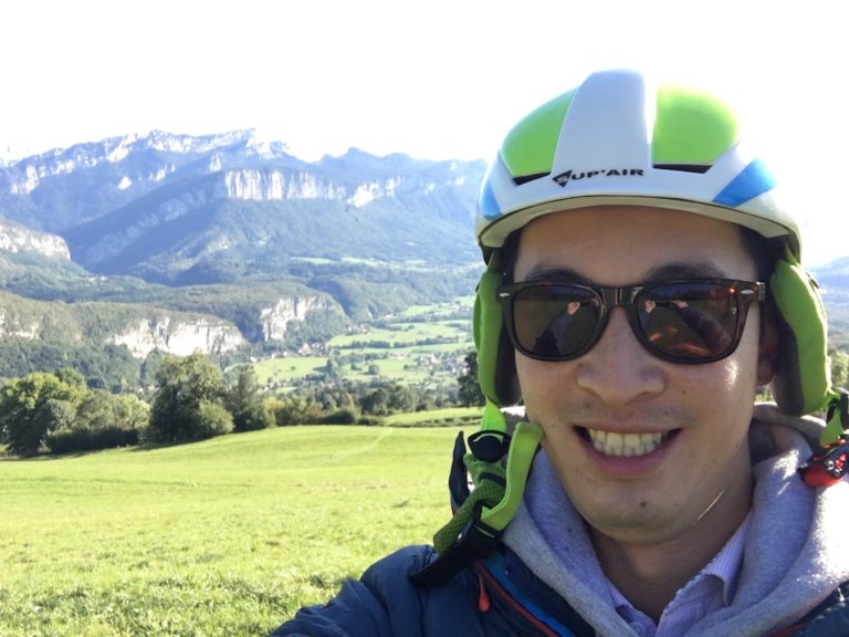 Paragliding the French Alps