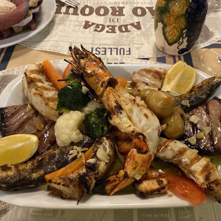 Traditional Portuguese seafood platter